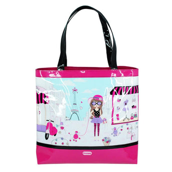 Holiday In Paris Tote Bag - Pink Poppy