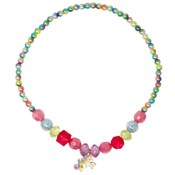 Unicorn Rainbow Pearl Necklace