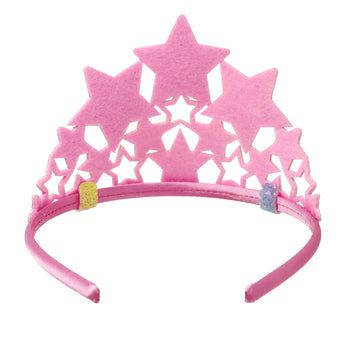 Unicorn Dreamer Rainbow Star Soft Glitter Crown