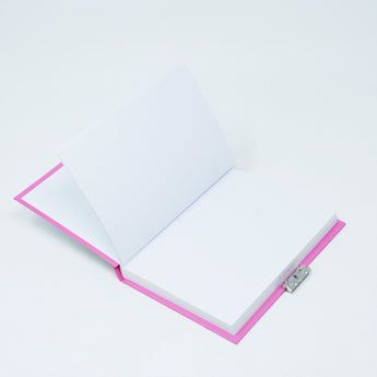Pale Pink Colour High Tea Garden Diary Lockable Diary with Lock and Keys - Pink Poppy